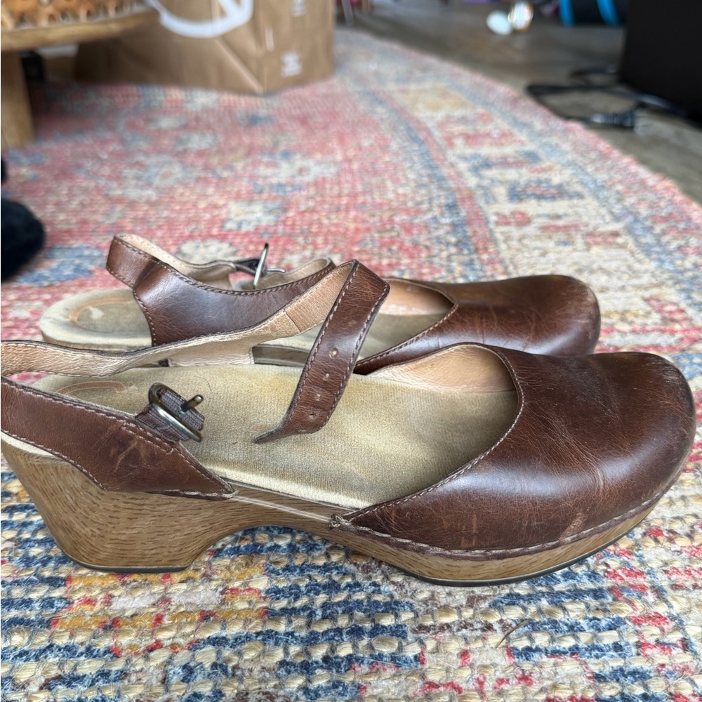 Dankso Brown Leather Women's Sandals
